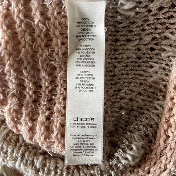 Chico’s Scoop Neck Sweater with Sequins - Picture 4 of 4
